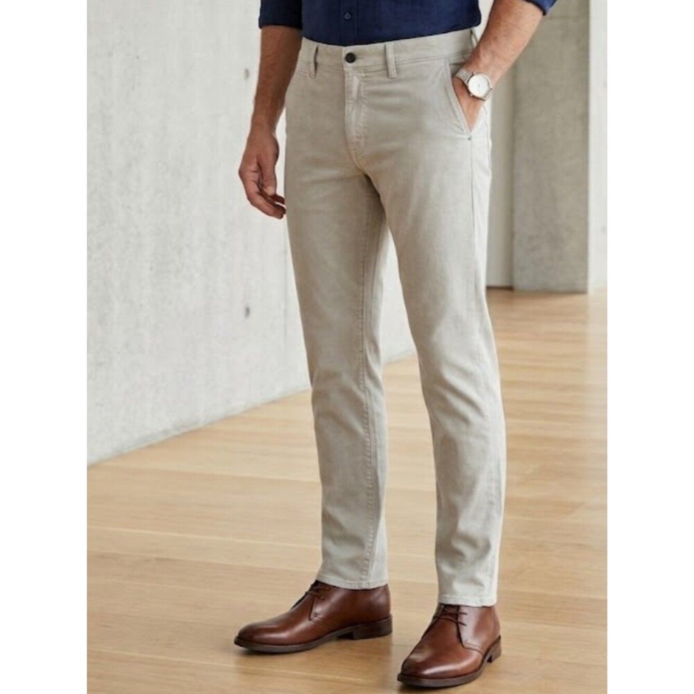 NWT AG Adriano Goldschmied The Graduate Tailored Leg Pants 34x34 Italian Fabric